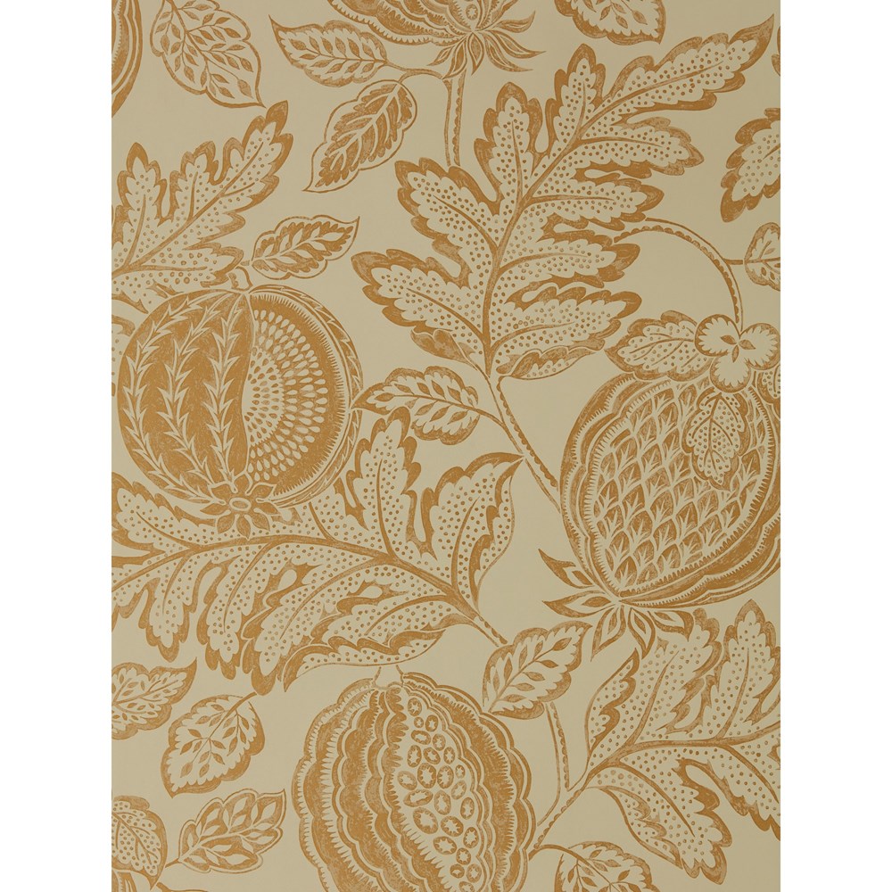 Cantaloupe Wallpaper 216763 by Sanderson in Clay Brown